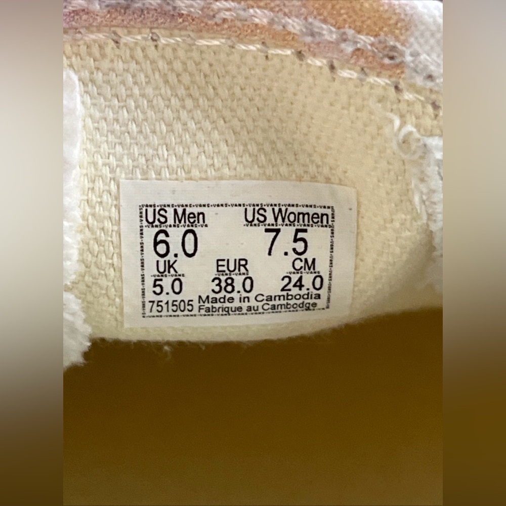 Womens 7.5 Vans Classic Slip On Festival Dream Sneaker Shoe Low Top New HALF BOX - Picture 15 of 16